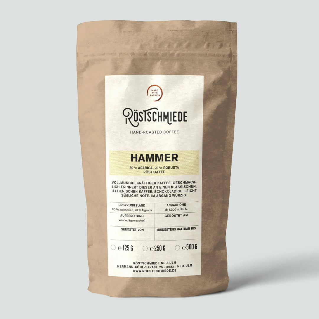 Röstschmiede Kaffeebohnen - Hammer - El Salvador/ Guatemala | Schokolade, Nuss