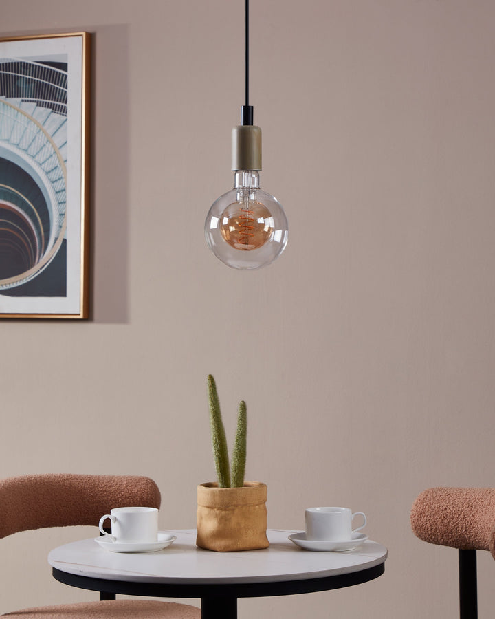 Leuchtmittel Lm_led_e27 Glas amber, klar 1X4W L:17,8 Ø 12,5 cm in