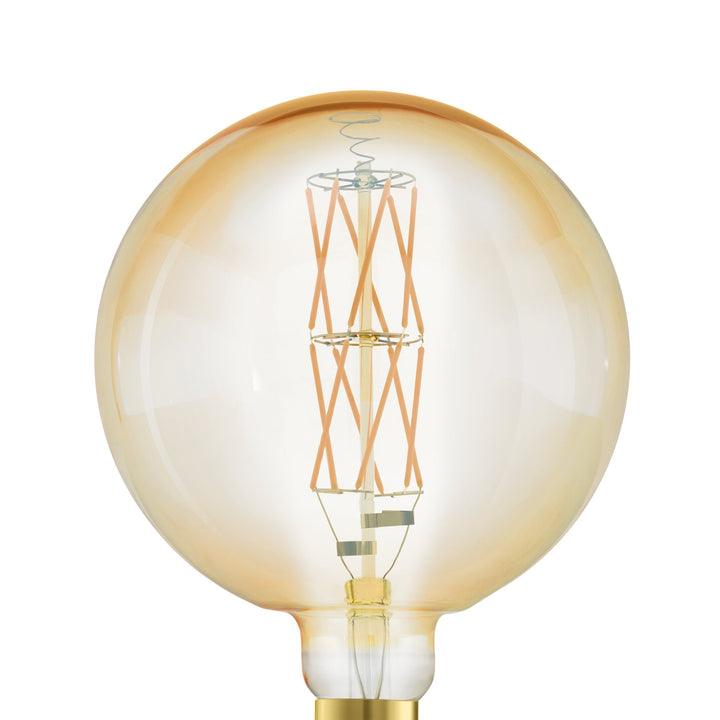 Leuchtmittel Lm_led_e27 Glas amber 1X8W L:30,5 Ø 20 cm in