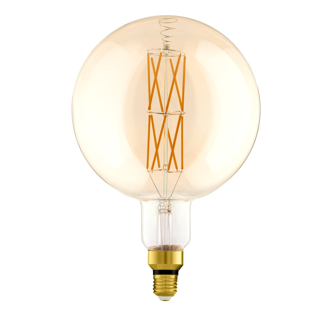 Leuchtmittel Lm_led_e27 Glas amber 1X8W L:30,5 Ø 20 cm in