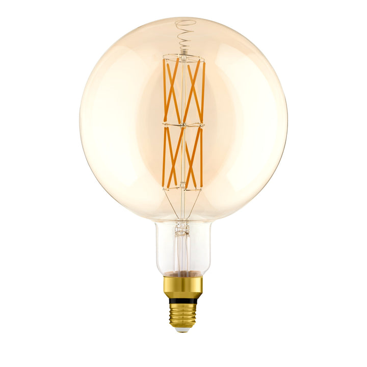 Leuchtmittel Lm_led_e27 Glas amber 1X8W L:30,5 Ø 20 cm in